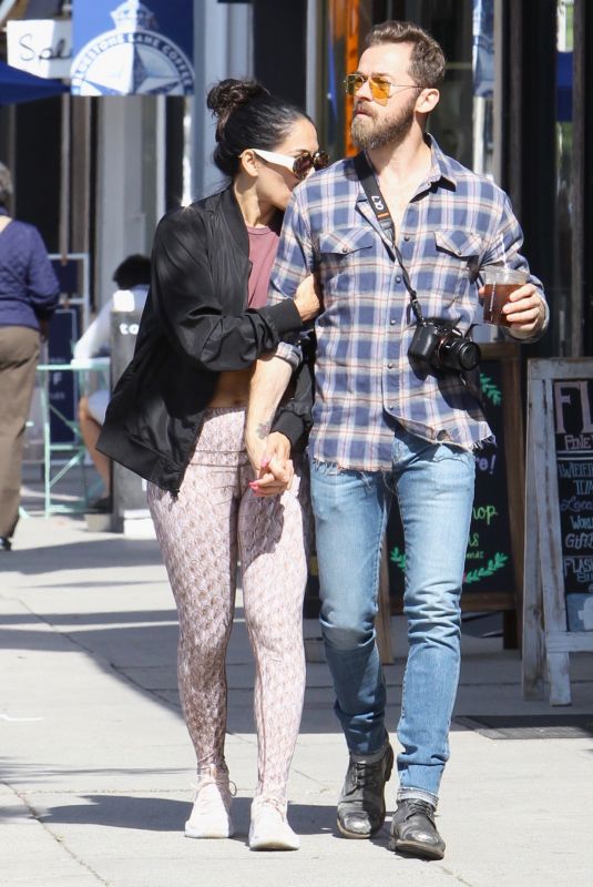 NIKKI BELLA and Aartem Chigvintsev Out for Lunch in Studio City 04/29/2019