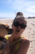 NINA AGDAL at a Beach - Instagram Pictures and Video 05/11/2019