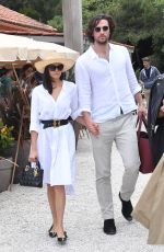 NINA DOBREV and Grant Mellon Out in Cannes 05/21/2019