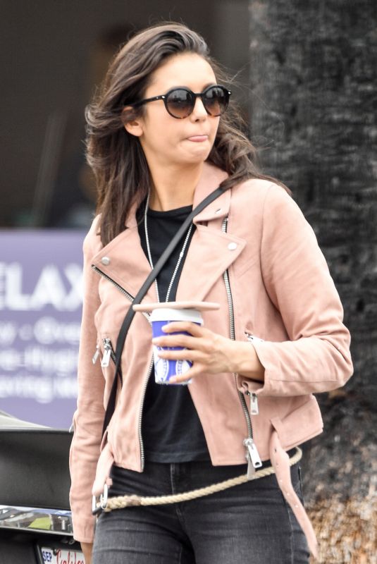 NINA DOBREV Leaves Bluestone Lane Cafe in Los Angeles 05/13/2019