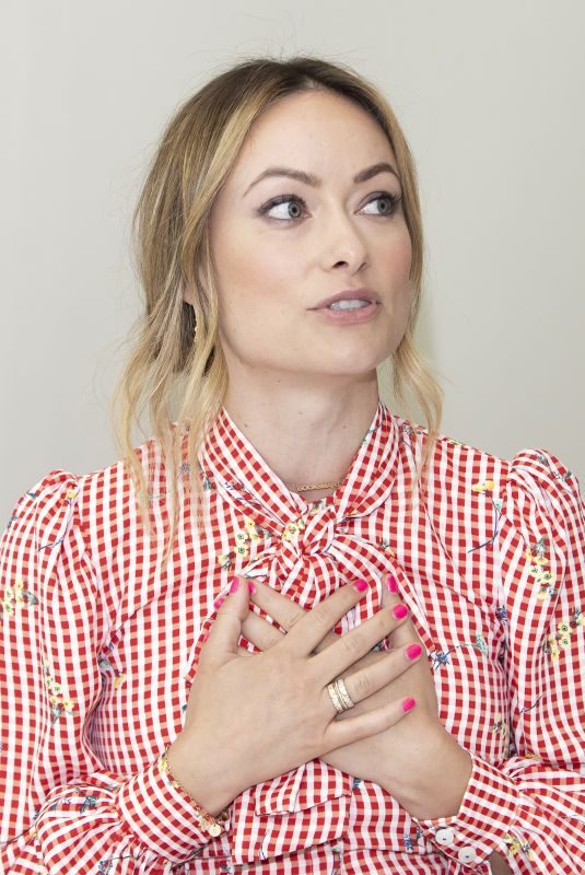 OLIVIA WILDE at Booksmart Press Conference in Beverly Hills 05/03/2019