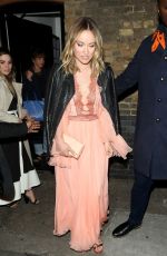 OLIVIA WILDE Leaves Chiltern Firehouse in London 05/07/2019