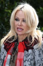 PAMELA ANDERSON Visits Julian Assange in HM Prison Belmarsh in London 05/07/2019
