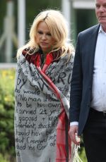 PAMELA ANDERSON Visits Julian Assange in HM Prison Belmarsh in London 05/07/2019