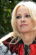 PAMELA ANDERSON Visits Julian Assange in HM Prison Belmarsh in London 05/07/2019