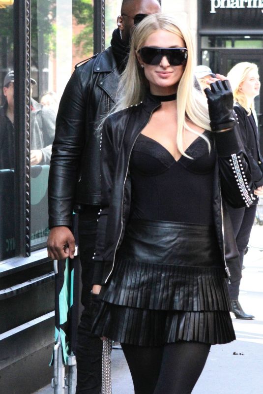 PARIS HILTON Arrives at Build Series in New York 05/15/2019