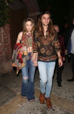 PARIS JACKSON and Gabriel Glenn Leaves Daveys Wayne
