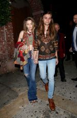 PARIS JACKSON and Gabriel Glenn Leaves Daveys Wayne
