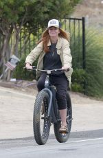 PATSY PALMER Riding a Bike Out in Malibu 05/23/2019