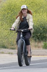 PATSY PALMER Riding a Bike Out in Malibu 05/23/2019