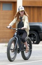 PATSY PALMER Riding a Bike Out in Malibu 05/23/2019