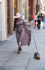 PHOEBE PRICE Out with Her Dog in Los Angeles 05/03/2019