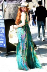 PHOEBE PRICE Shopping at Grand Park in Los Angeles 05/05/2019