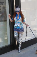 PHOEBE PRICE Walks Her Dog Out in Beverly Hills 05/17/2019