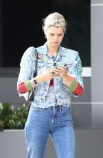 PIXIE GELDOF in Double Denim Out in Los Angeles 05/07/2019