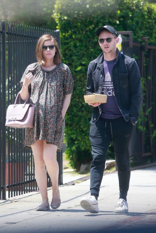 Pregnant KATE MARA and Jamie Bell Out in Los Feliz 05/04/2019