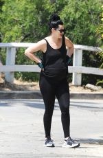Pregnant KRYSTEN RITTER Out Hiking in Los Angeles 05/12/2019
