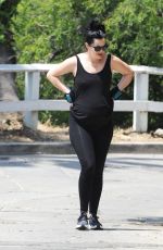 Pregnant KRYSTEN RITTER Out Hiking in Los Angeles 05/12/2019