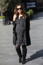 Pregnant MYLEENE KLASS Heading at Global Radio in London 05/04/2019