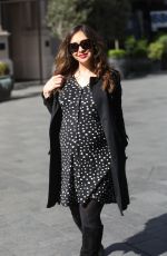 Pregnant MYLEENE KLASS Heading at Global Radio in London 05/04/2019