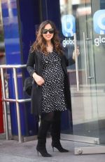 Pregnant MYLEENE KLASS Heading at Global Radio in London 05/04/2019