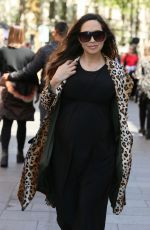 Pregnant MYLEENE KLASS Heading to Global Studios in London 05/16/2019