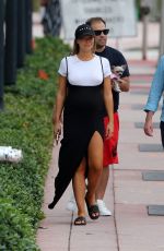 Pregnant SAMANTHA HOOPES Out with Her Dog in Miami 05/08/2019