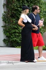 Pregnant SAMANTHA HOOPES Out with Her Dog in Miami 05/08/2019