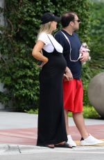 Pregnant SAMANTHA HOOPES Out with Her Dog in Miami 05/08/2019