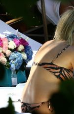Pregnant SAMANTHA HOPPES in Bikini at a Pool in Miami 05/12/2019