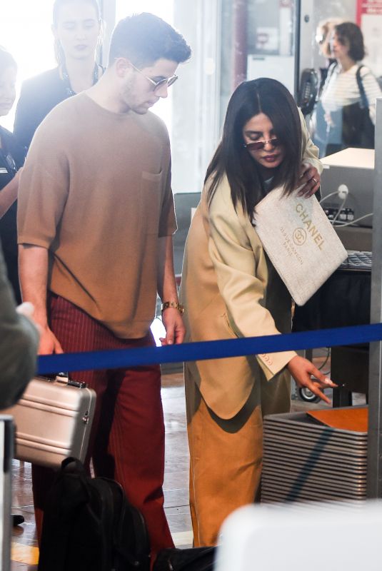PRIYANKA CHOPRA and Nick Jonas at Airport in Nice 05/19/2019
