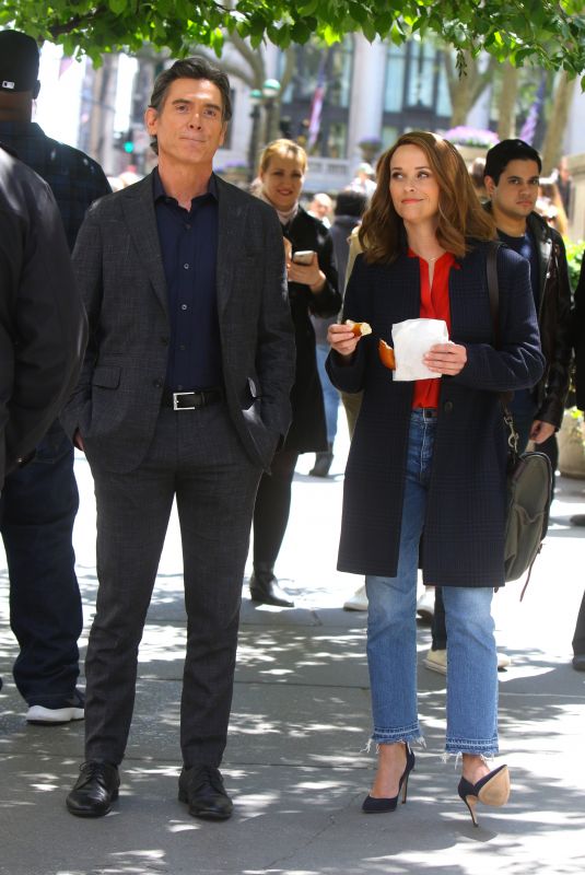 REESE WITHERSPOON and Billy Crudup on the Set of Big Little Lies in New York 05/08/2019