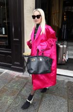 RITA ORA at Hotel Costes in Paris 05/02/2019