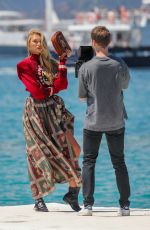 ROMEE STRIJD on the Set of a Photoshoot in Cannes 05/15/2019