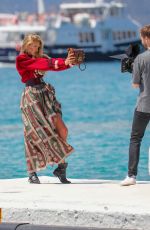 ROMEE STRIJD on the Set of a Photoshoot in Cannes 05/15/2019