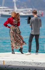 ROMEE STRIJD on the Set of a Photoshoot in Cannes 05/15/2019