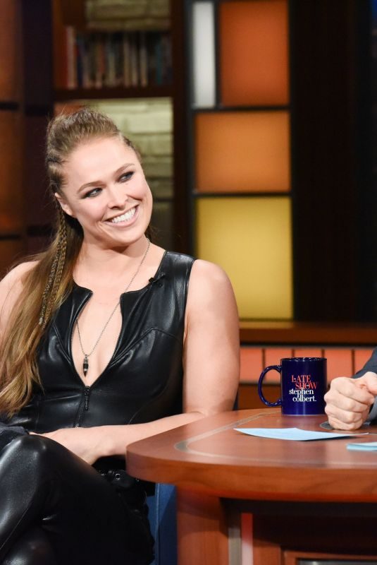 RONDA ROUSEY at Late Show with Stephen Colbert in New York 05/03/2019