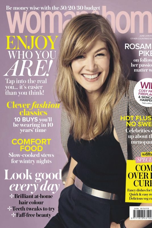 ROSAMUND PIKE in Woman & Home Magazine, South Africa June 2019