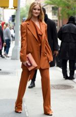 ROSIE HUNTINGTON-WHOTELEY Arrives at Build in New York 05/03/2019