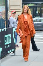 ROSIE HUNTINGTON-WHOTELEY Arrives at Build in New York 05/03/2019