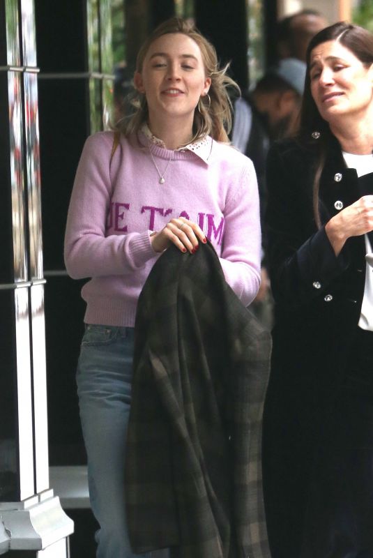 SAOIRSE RONAN Leaves Mark Hotel in New York 05/05/2019