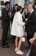 SARA SAMPAIO Arrives at Hotel Martinez in Cannes 05/20/2019