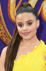 SARAH JEFFERY at Aladdin Premiere in Hollywood 05/21/2019