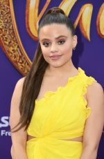 SARAH JEFFERY at Aladdin Premiere in Hollywood 05/21/2019