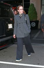 SARAH PAULSON Leaves Mark Hotel in New York 05/04/2019