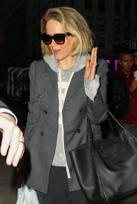 SARAH PAULSON Night Out in New York 05/03/2019