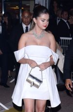 SELENA GOMEZ Arrives at 72nd Cannes Film Festival Gala Dinner 05/14/2019