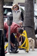 SELMA BLAIR Rides Her Special Bike to Alfred Coffee 05/18/2019