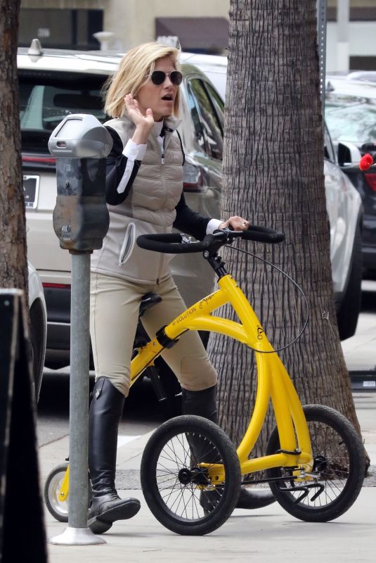 SELMA BLAIR Rides Her Special Bike to Alfred Coffee 05/18/2019