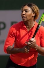 SERENA WILLIAMS Practises at Roland Garros French Open Tournament in Paris 05/21/2019